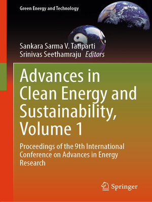 cover image of Advances in Clean Energy and Sustainability, Volume 1